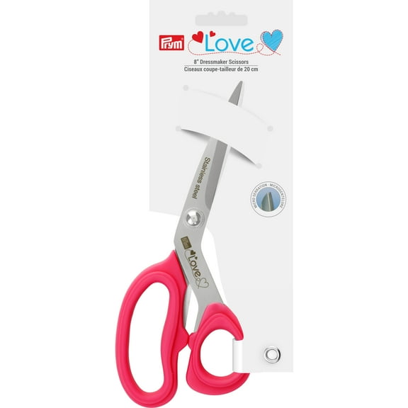 Prym Love 8" Dressmaker Scissors, Stainless Steel