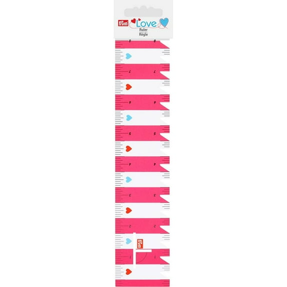Prym Love Ruler - 8", Pink