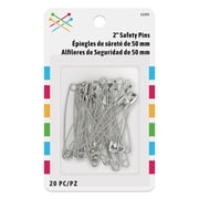 Safety Pins, Nickel-Plated, Large (20 Pack)