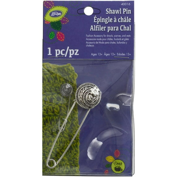 Prym Round Silver Swirl With Flower
