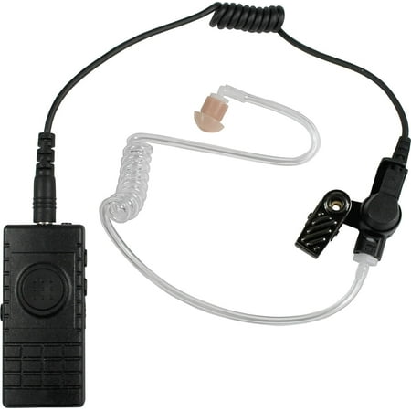 Pryme Wireless Speaker Microphone w/Recon™ Clear Tube Earphone for 2-Way Radios, Cell-Phones, and Tablets w/Bluetooth(iOS or Android)-for ZELL0, ESChat, Wave, and Other PTT Apps-BTH-300-MAX-Kit2