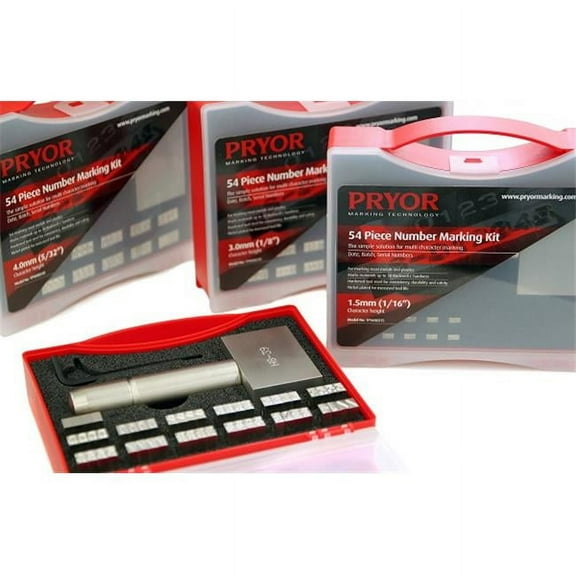 Pryor TINMK040 4 mm Number Marking Kit
