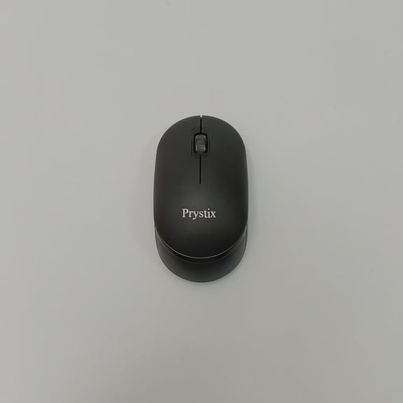 Prystix Computer mouse Slim Wireless Computer Mouse with Scroll Wheel (Black)