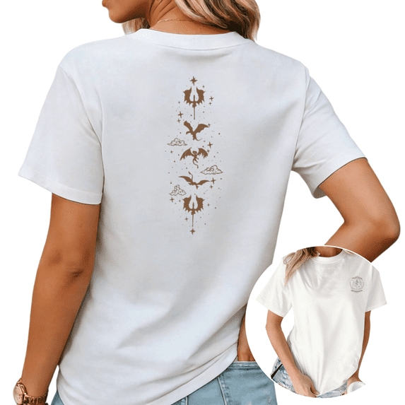 Prythian Night Court Illyrian Warrior Graphic Tees Womans Tshirt Shirts Black White S-5XL Tops