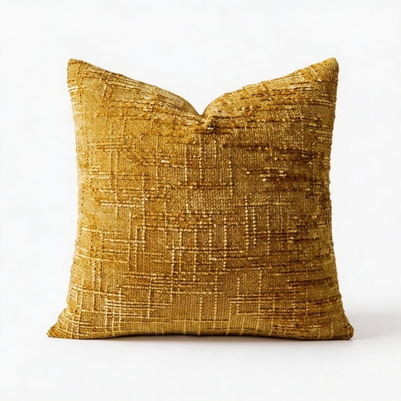 PryvnHome Chenille Throw Pillow Covers, Soft Slub Textured Decorative Cushion Case for Couch Bed Sofa Living Room, 45x45cm