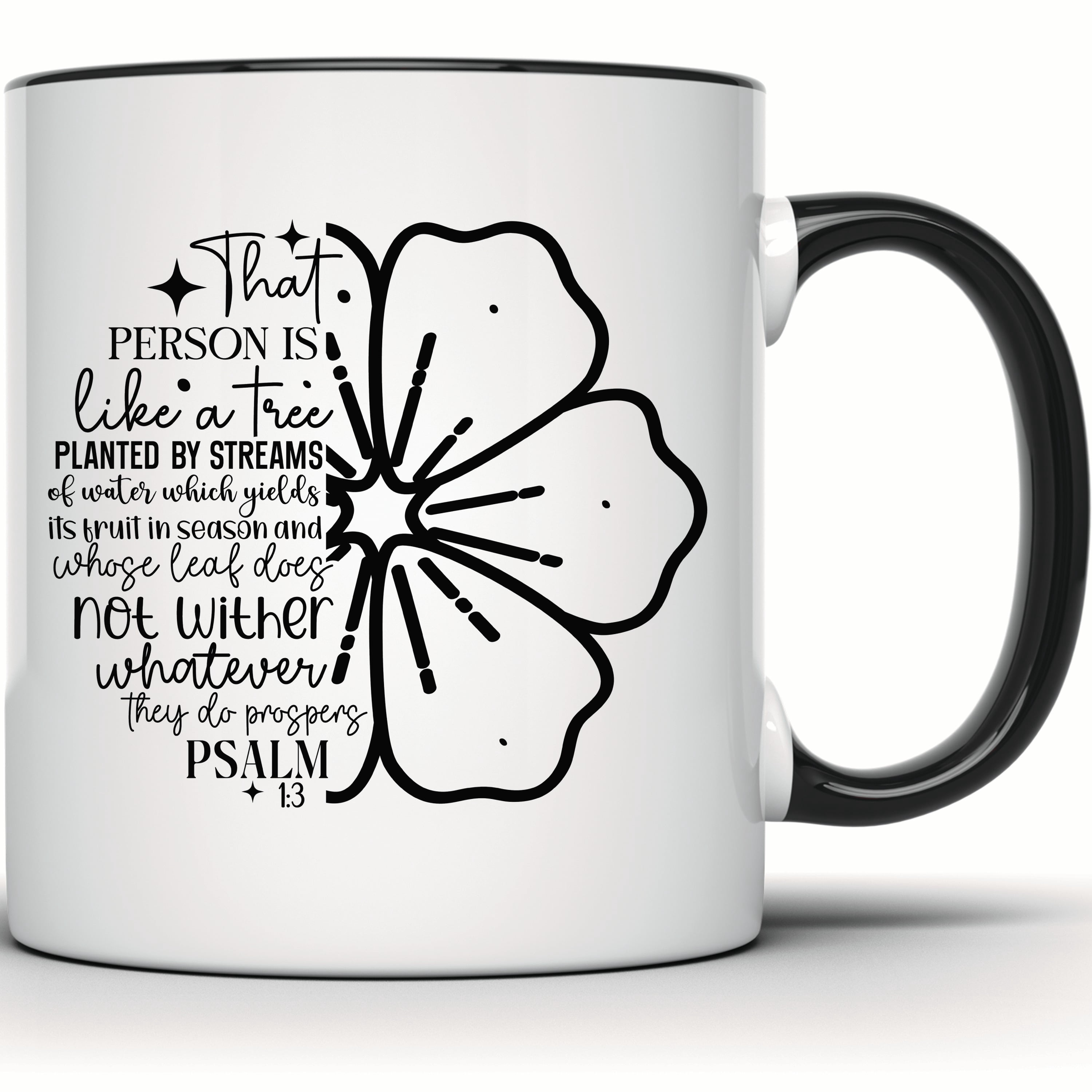 Scripture Tea Cups Psalm 1:3 Scripture Mug, Christian Gift, Inspirational Coffee Mug, Tree ...