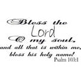 thumbnail image 1 of Psalm 103:1, Bible Verse Vinyl Wall Decal by Scripture Wall Art, 11"x22" Black, Christian, Psalms, 1 of 5