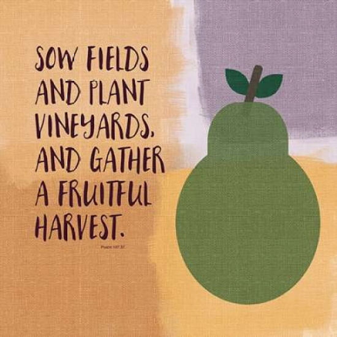 Psalm 107 Fruitful Harvest Canvas Art - Linda Woods (24 x 24)