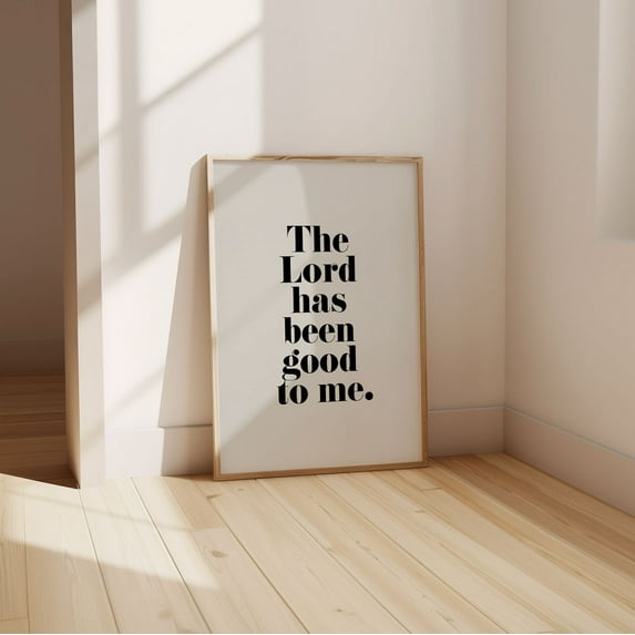 Psalm 116 Scripture Poster, Unframed Canvas 8x10in