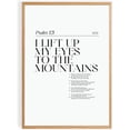 thumbnail image 1 of Psalm 121 Bible Verse Wall Art, I Lift Up My Eyes Scripture Decor, Minimalist Christian Typography Design, Inspirational Faith Gift for Home Prayer Room (Unframed) (27x40), 1 of 3