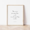 thumbnail image 1 of Psalm 139:14 Fearfully And Wonderfully Made Nursery Bible Verse Wall Art Christian Decor Print, Stretched Canvas 12x16in, 1 of 4