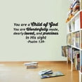 thumbnail image 1 of Psalm 139 You Are A Child Of God You Are Wonderfully Made Dearly Loved Vinyl Wall Art Wall Sticker Wall Decal Decoration For Home Room Kids Room Nursery Room Girls Boys Décor Design Size (40x40 inch), 1 of 3