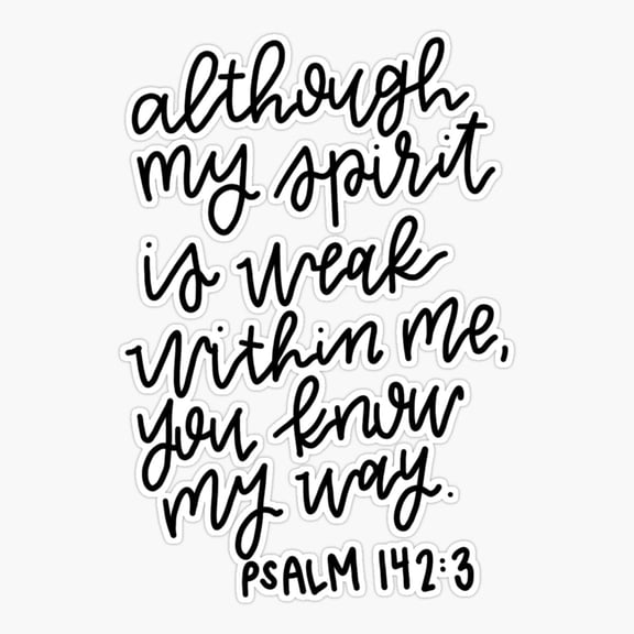 Psalm 1423 Sticker