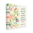thumbnail image 1 of Psalm 143:8 Proverbs Charming Pink Florals Botanical & Floral Gallery-Wrapped Canvas Print Wall Art, 17x17, 1 of 5