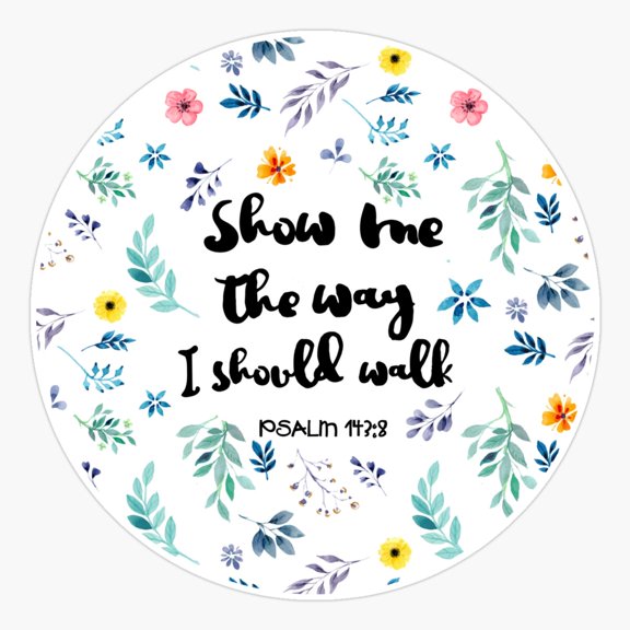 Psalm 1438 Sticker