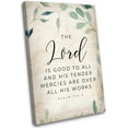 thumbnail image 1 of Psalm 145 9 Bible Scripture Wall Art Prints The Lord Is Good To All Bible Verse Poster Landscape Vertical Canvas Paintings for Living Room (12.00''''x16.00'''',Framed), 1 of 6