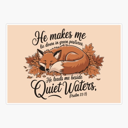 Psalm 23:3 Sticker