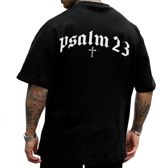 Psalm 23 Christian T-Shirt – Bible Verse Faith Graphic Tee, Religious Scripture Shirt Gift for Men & Women