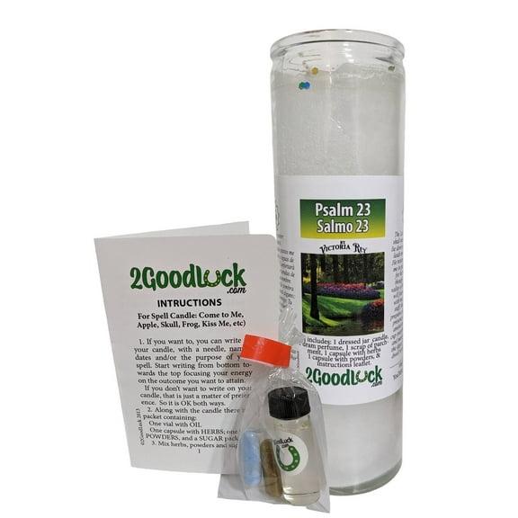Psalm 23 Dressed Candle Kit - Salmo 23