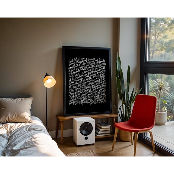 Psalm 23 Full Chapter Print, Unframed Paper Poster 8x10in