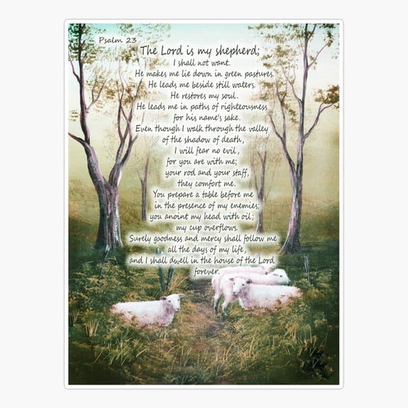 Psalm 23 Sticker