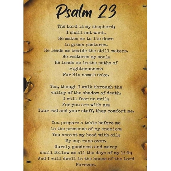 Psalm 23 Wall Art Poster Wall Art Living Room Wall Art Bedroom Wall Decor Print Modern Art poster