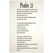 Psalm 23 Wall Art Scripture Bible Verse Psalm 23 Canvas Wall Decor Prints Painting Christian Religous Wall Art poster Artwork for Bedroom Living Room Church