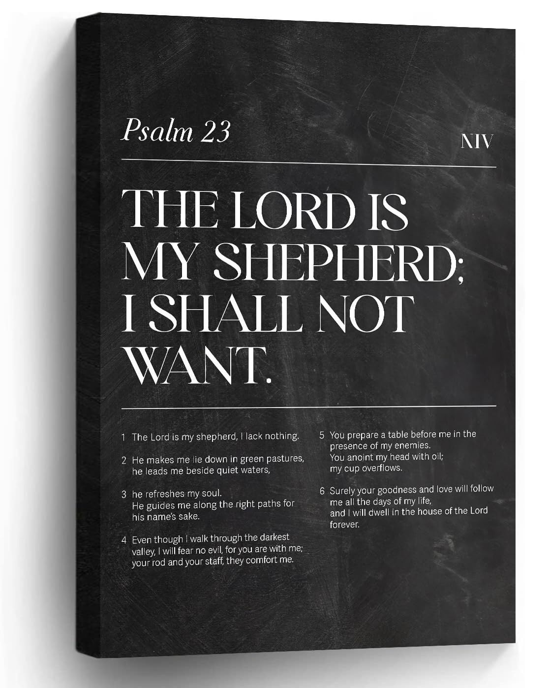 Psalm 23 Wall Art The Lord Is My Shepherd Bible Verse Christian Poster ...
