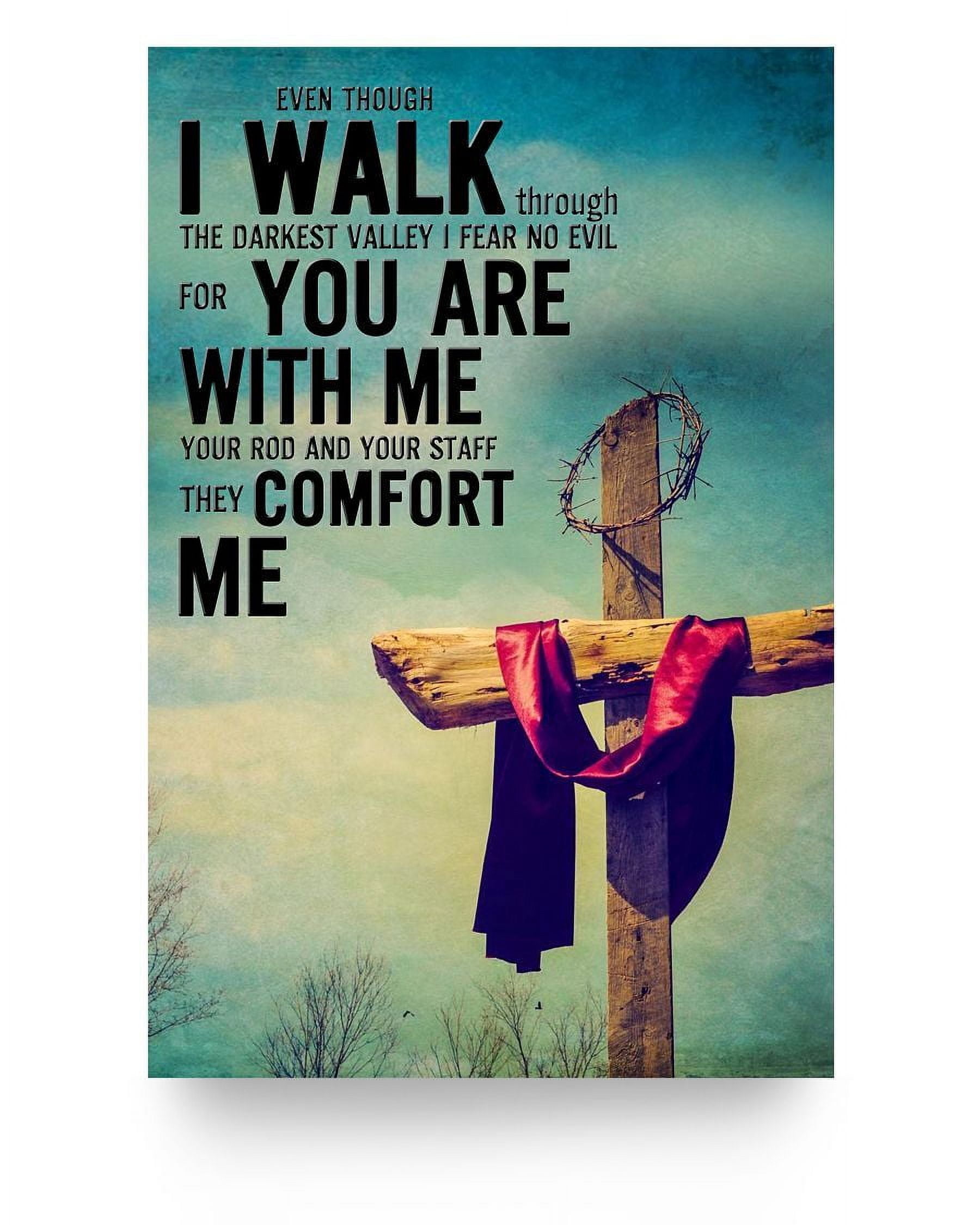 Psalm 234 Bible Poster Matte Wall Art Decor 24 X 36 Inch Poster Psalm 234 bible poster matte wall art decor 24 x 36 inch poster
