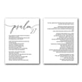 thumbnail image 1 of Psalm 27, Bible Verse, Set of 2 Poster Prints, Christian Home Wall Art Decor, 1 of 4