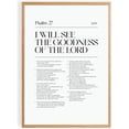 thumbnail image 1 of Psalm 27 Bible Verse Wall Art, Modern Christian Scripture Decor, Minimalist Faith Typography Design, Inspirational Religious Gift for Prayer Room Home (Unframed) (16x24), 1 of 3