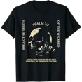 thumbnail image 1 of Psalm 3:7 Vintage Skull Christian Religious Bible Verse T-Shirt, 1 of 2