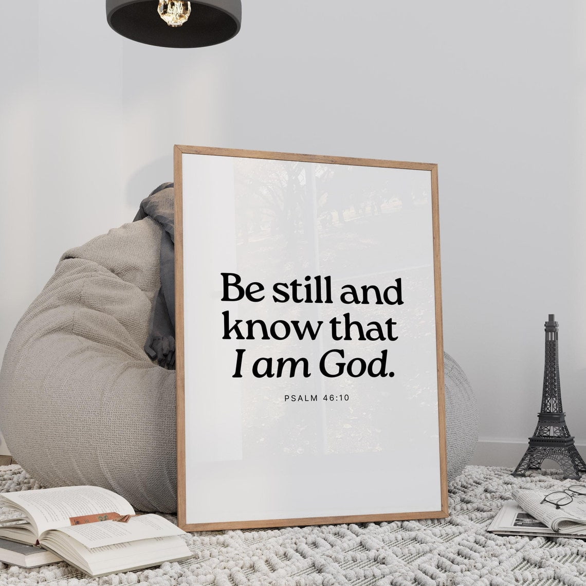 Psalm 46 10 Be Still And Know That I Am God Wall Art Scripture Bible ...