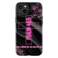 thumbnail image 1 of Psalm 46:5 Bible Verse Phone Case, Pink Floral Cross Design on Black Background, Faith Christian Aesthetic Cover for iPhone 16 15 14 13 12 11 Pro Plus Mini, 1 of 6