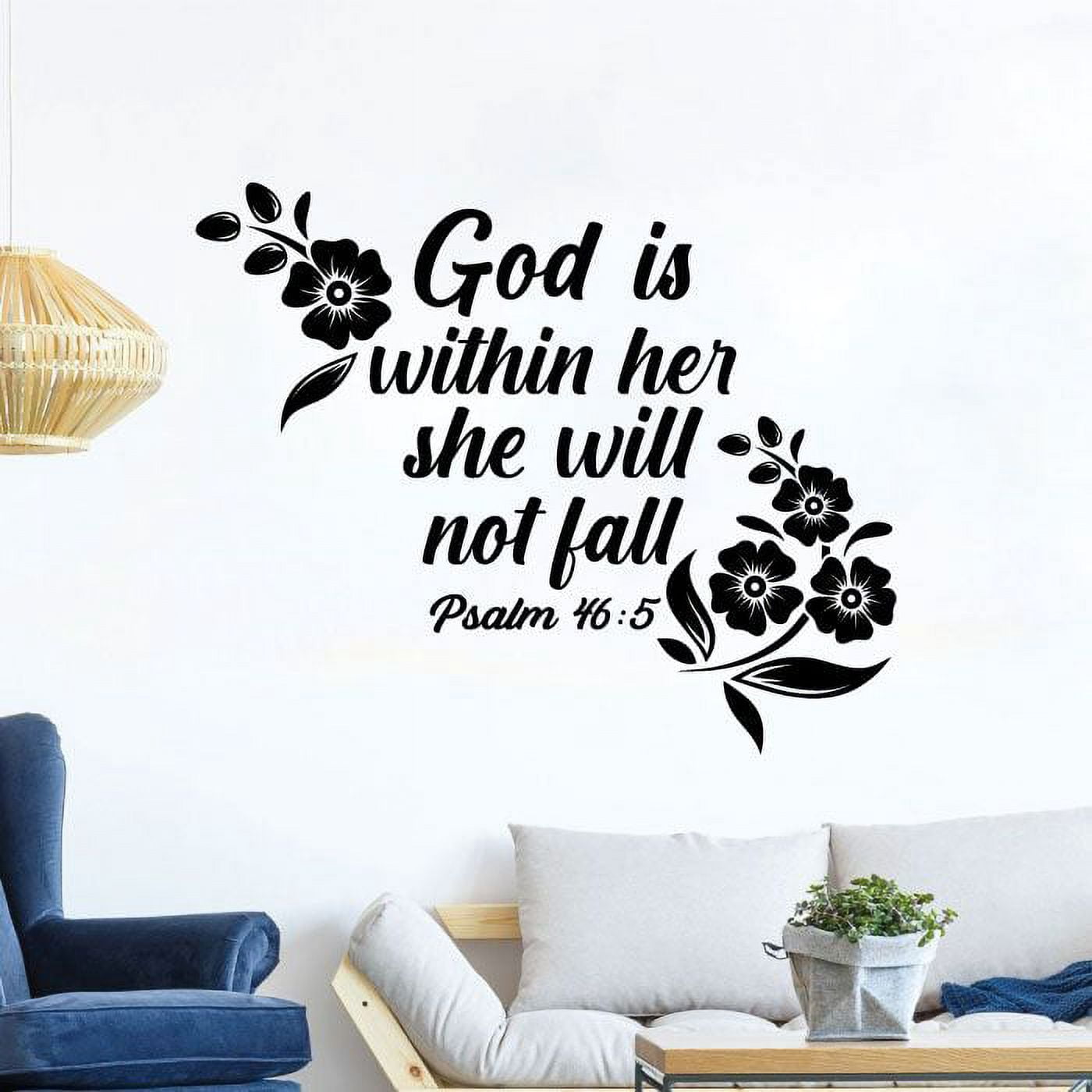 Psalm 46:5 God Is Within Her She Will Not Fall - Bible Verse Woman ...