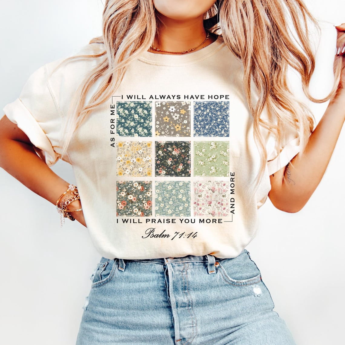 Psalm 7115 Christian Graphic T Shirt Bible Verse Faith - Walmart.com