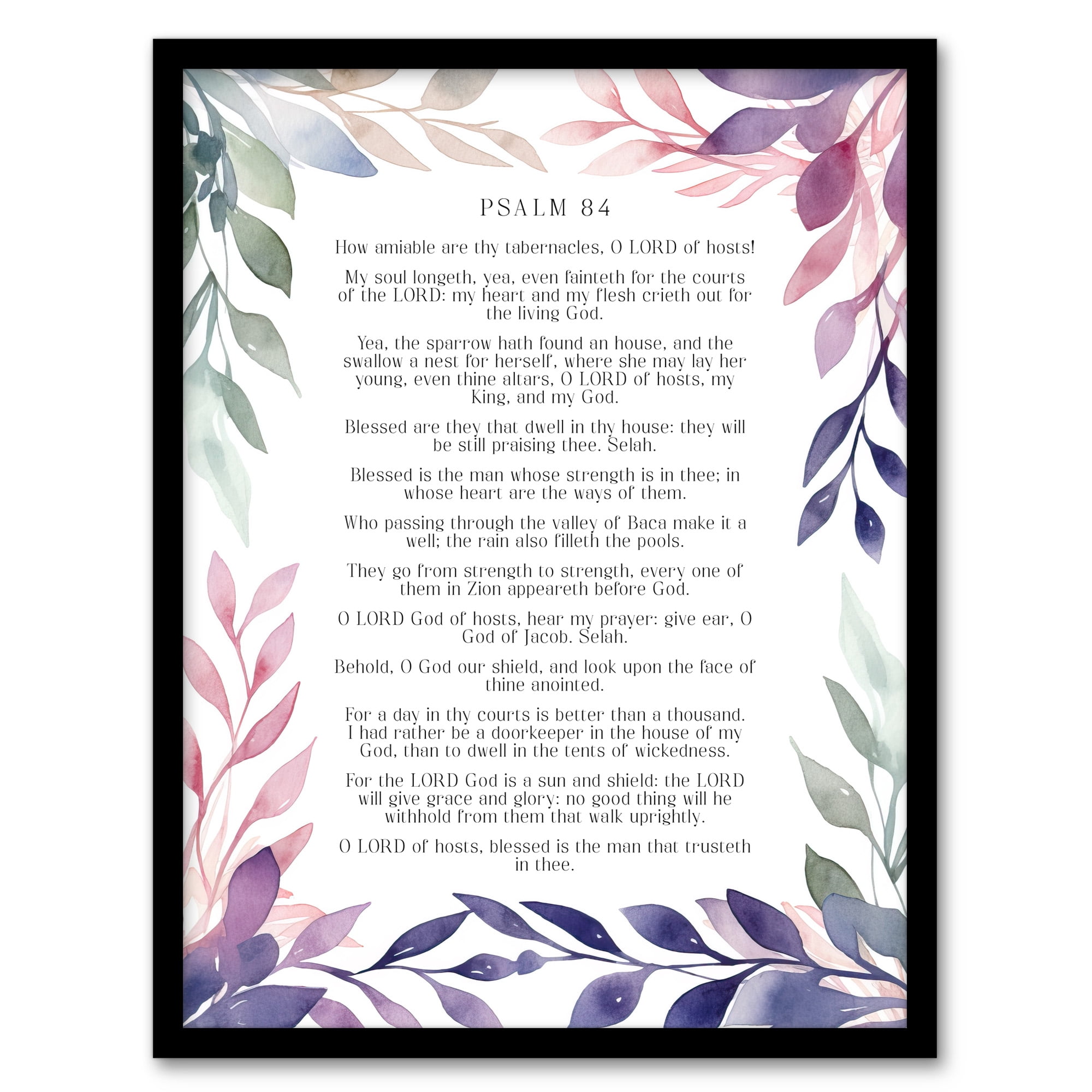 Psalm 84 Day in Thy Courts Better than Thousand Elsewhere Pearl of ...