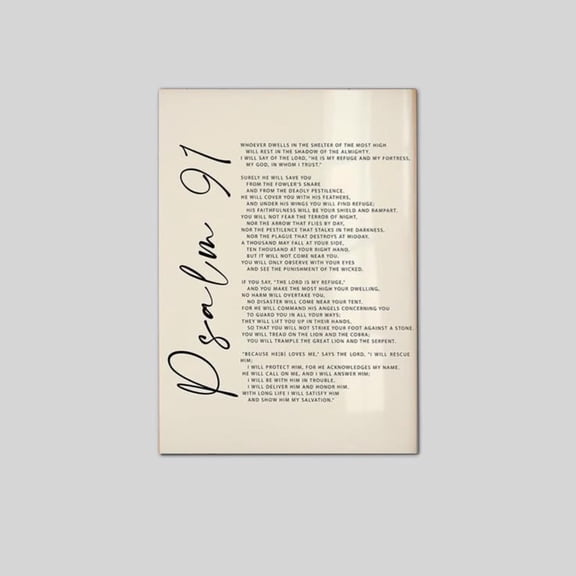 Psalm 9 Bible Verse Christian Scripture God Is My Refuge Poster Size 24''x36'' Googate