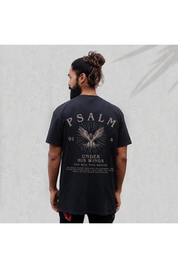 Psalm 91 Bible Verse Shirt Christian Shirts For Men Vintage Faith Based Clothing Jesus Shirt Eagle Indie Graphic Tee Christian S For Men, Full Size S-5XL