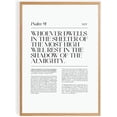 thumbnail image 1 of Psalm 91 Bible Verse Wall Art, Shelter of the Most High Scripture Decor, Minimalist Christian Typography Design, Inspirational Faith Gift for Home Prayer Room (Unframed) (9x11), 1 of 3