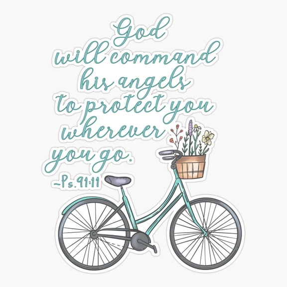 Psalm 91 God Will Command His Angels To Protect You Sticker