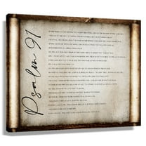 Psalm 91 Wall Art Bible Verse Poster Artwork Modern House Decor Pictures For Living Room Artwork For Bedroom Framed 20x30 in