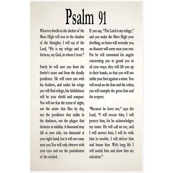 Psalm 91 Wall Art poster He Who Dwells In The Secret Place Canvas Print Christian Scripture Canvas Wall Art For Home Office poster poster