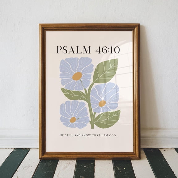 Psalm Be Still Modern Farmhouse Wall Art Home Decor