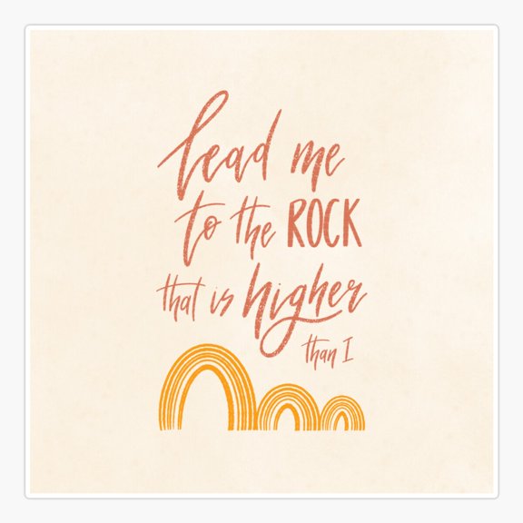 Psalm Sixty One Two Verse Sticker