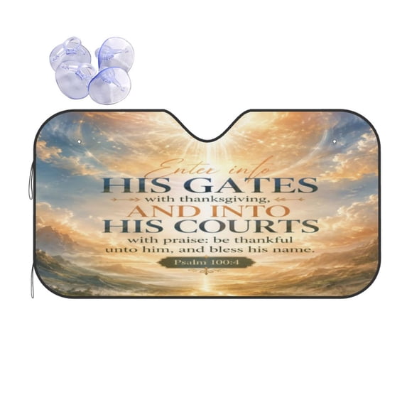 Ppsalm Psalm Thanksgiving Faith Scripture Holy Dove Heavenly Sky Foldable Car ...