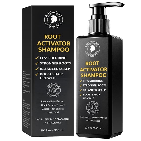 Psalmonica Hair Growth Root Activator Thickening Shampoo with Rosemary for Thinning Hair, 10.1 fl oz