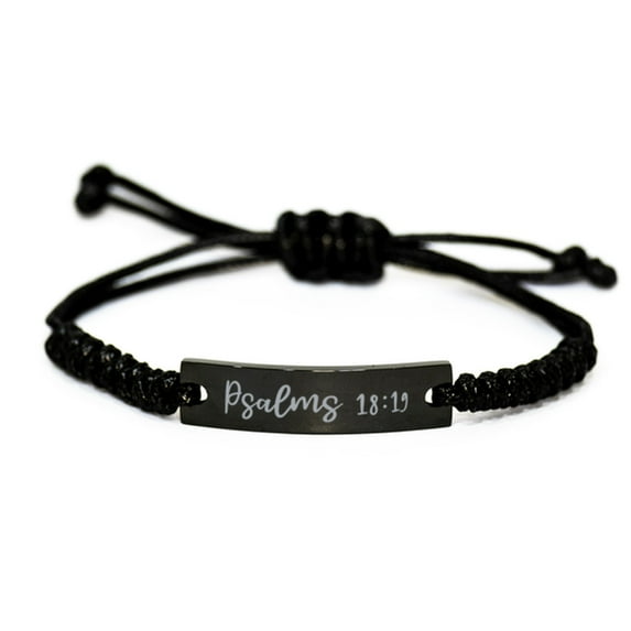 Psalms 18 19 Bracelet Psalms 18:19 Gift Bible Verse Stainless Steel Bracelet Jewelry Psalm