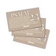 thumbnail image 1 of Psalms 23 Bible Verse Wallet Card 30pk 3.5x2 The Lord is My Shepherd Fear Worry Pocket Bulk Encouragement Gift Modern Minimalist Church Members Hand Outs, 1 of 5