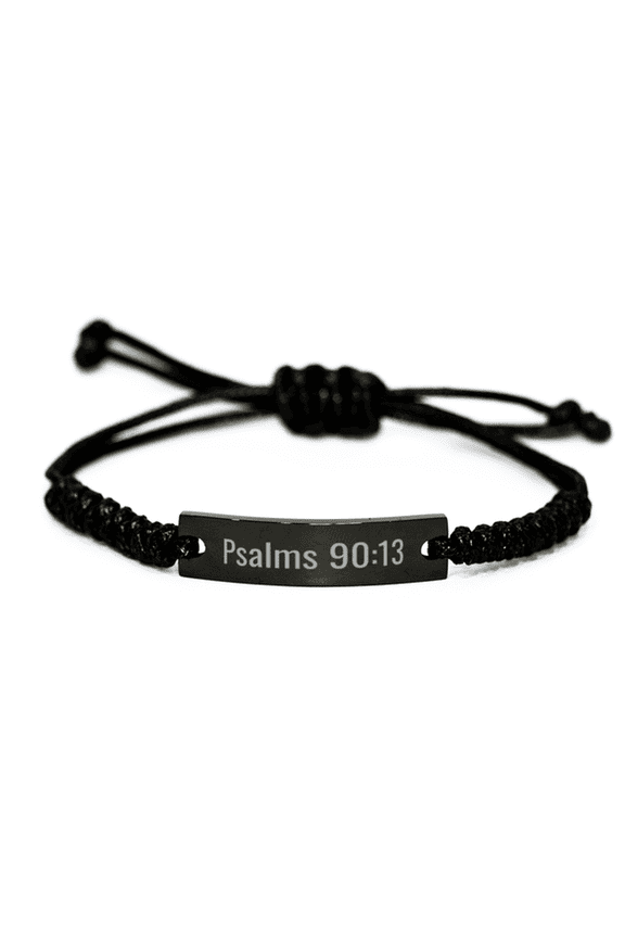 Psalms 90 13 Bracelet Psalms 90:13 Gift Bible Verse Stainless Steel Bracelet Jewelry Psalm
